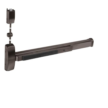 Sargent UL Fire Rated Xtr Hvy Dty 7' Surface Vertical Rod Exit Device Less Bottom Rod Exit Only Left Hand Re 12NB8710G10BELHR7